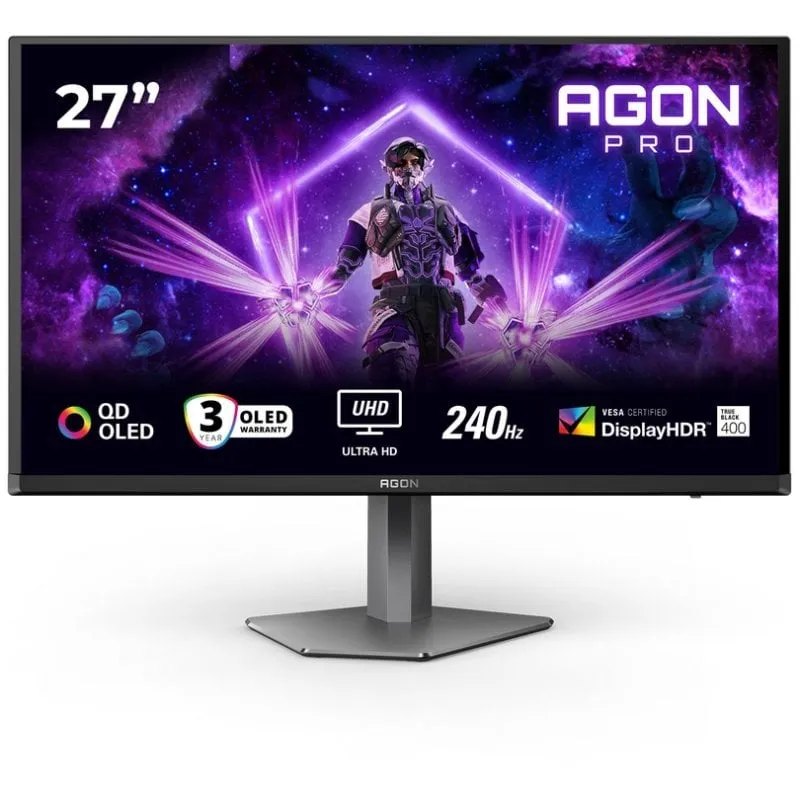 Monitor PC AOC AG276UZD 26,5" UltraHD 4K 240Hz QD-OLED HDR400 0,03ms