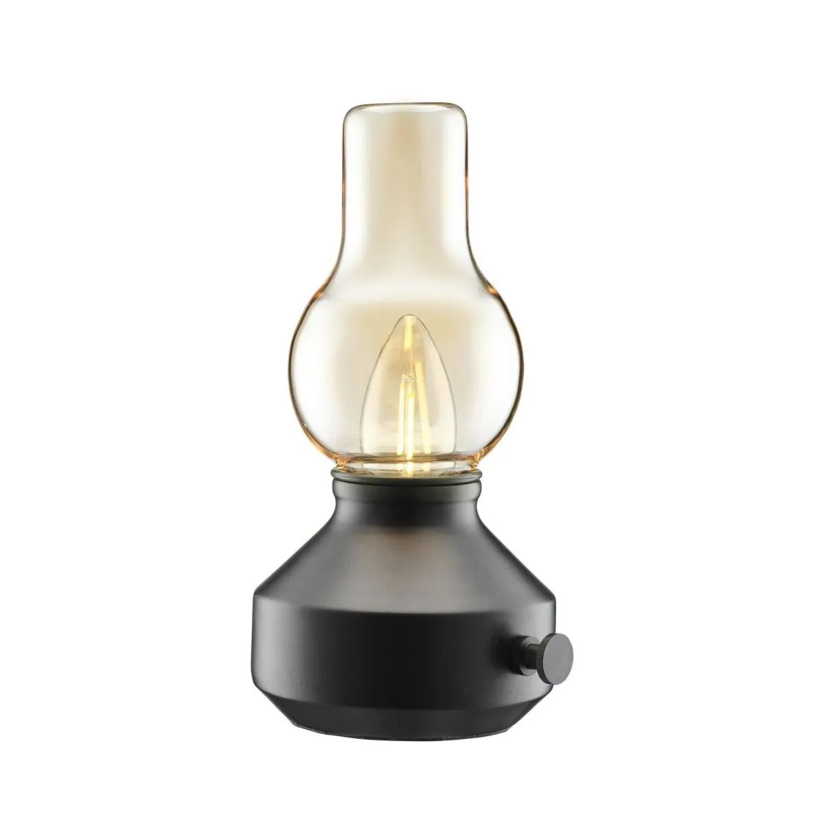 PR Home Lampada da tavolo Glimt; 21x13x21 cm (LxLxH); nero