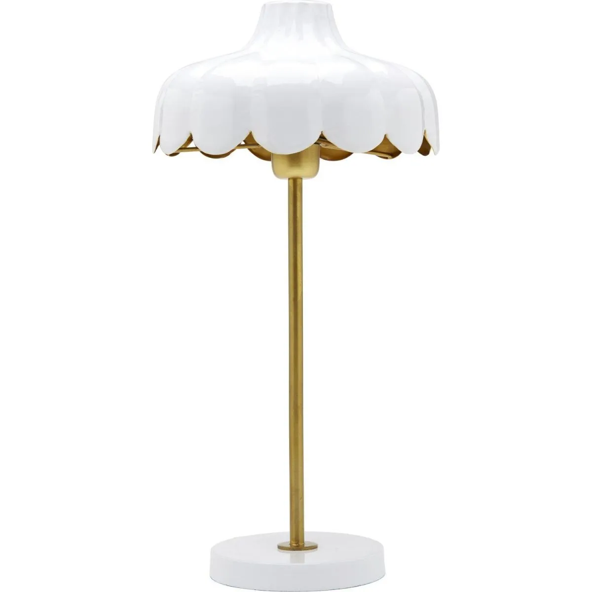 PR Home Lampada da tavolo Wells; 50x24x50 cm (LxLxH); bianco