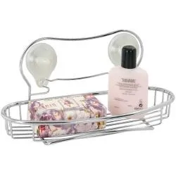 Cestello box doccia a ventosa (30x12x14cm) FLOWER Cromo 221625