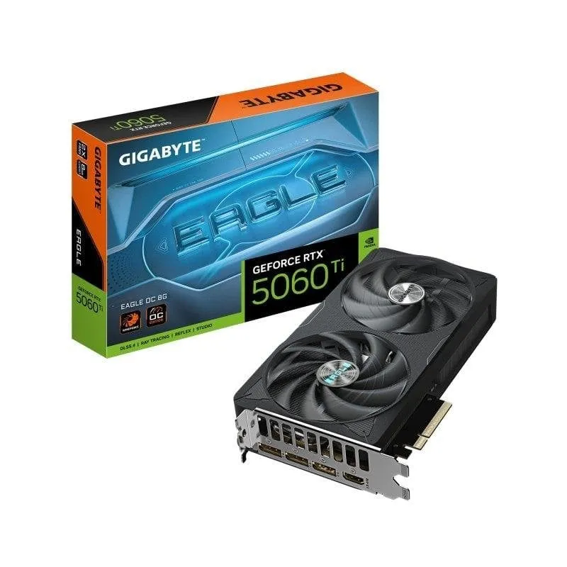 Scheda Grafica Gigabyte GeForce RTX 5060 Ti EAGLE OC 8GB GDDR7 Reflex 2 RTX AI DLSS4