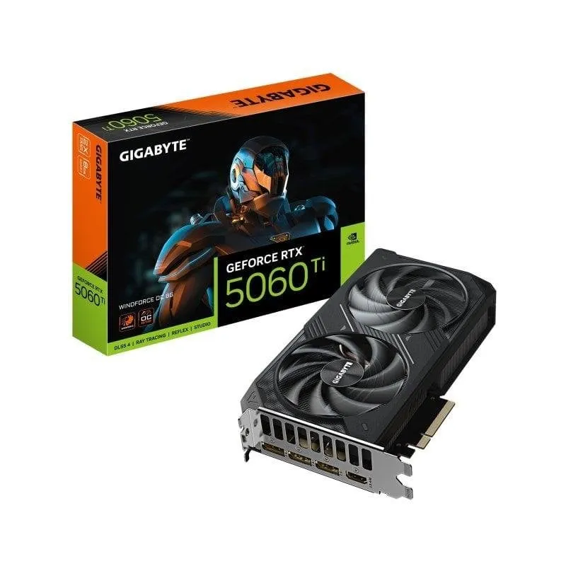Scheda Grafica Gigabyte GeForce RTX 5060 Ti WINDFORCE OC 8GB GDDR7 Reflex 2 RTX AI DLSS4