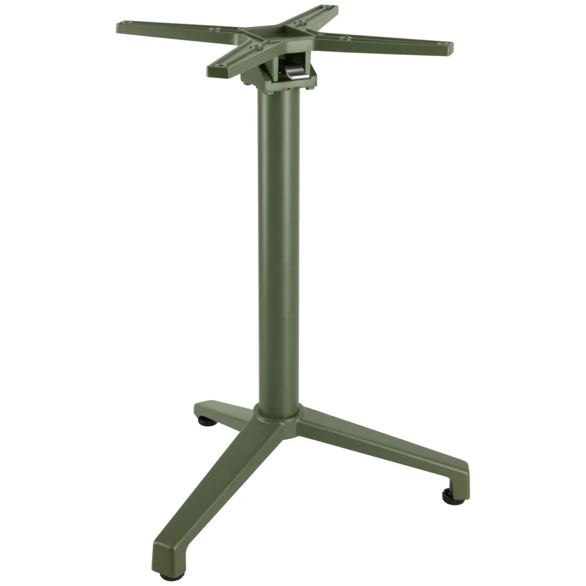 VEGA Base tavolo Taipa pieghevole a tre gambe; 52x52x72 cm (LxLxH); verde oliva