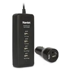 Caricabatterie accendisigari USB Type-A 40W Quad port Black XPWC545CAR