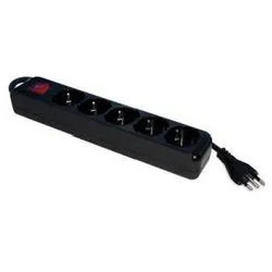 Multipresa tavolo con interruttore 5P 10/16A Nero FMP5IIG5B