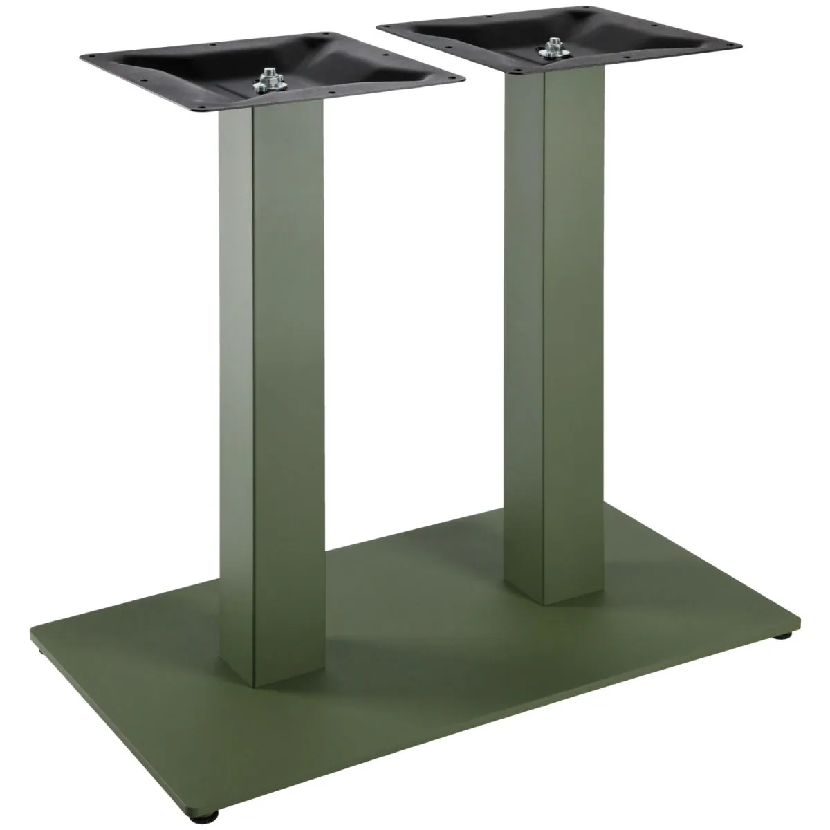 VEGA Base Fino per tavolo rettangolare; 70x40x72 cm (LxLxH); verde oliva; rettangolare