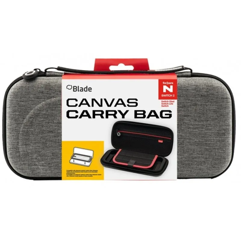 Borsa da trasporto Blade Canvas grigia per Nintendo Switch 2