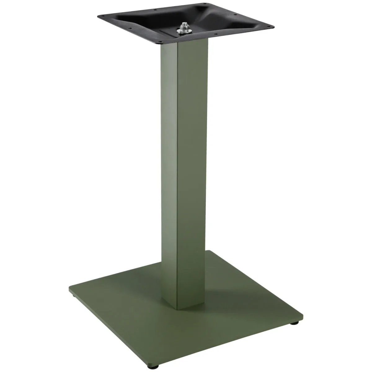 VEGA Base per tavolo Fino quadrata; 43x43x72 cm (LxLxH); verde oliva; quadrata