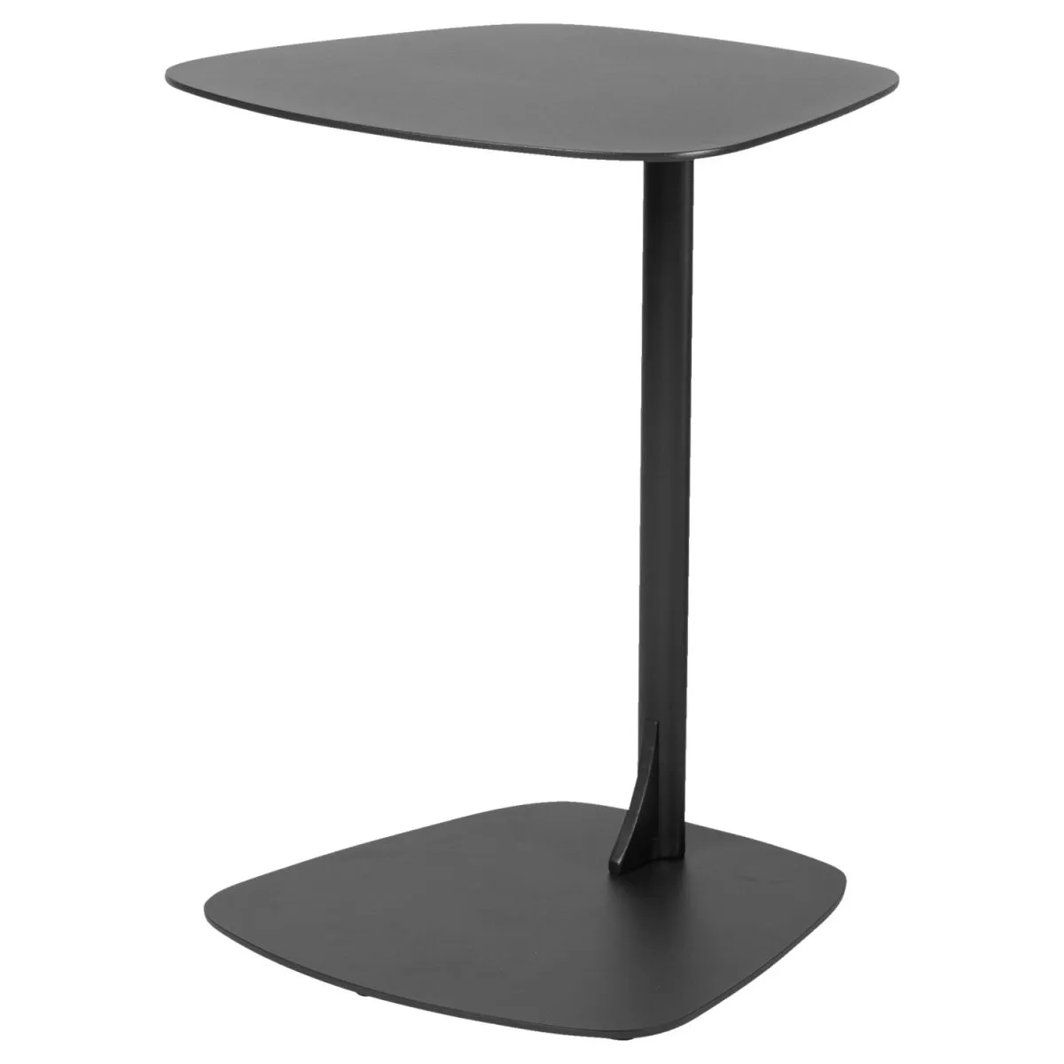 VEGA Tavolino da esterno Taro; 40x39x53 cm (LxLxH); Piano tavolo antracite, struttura antracite