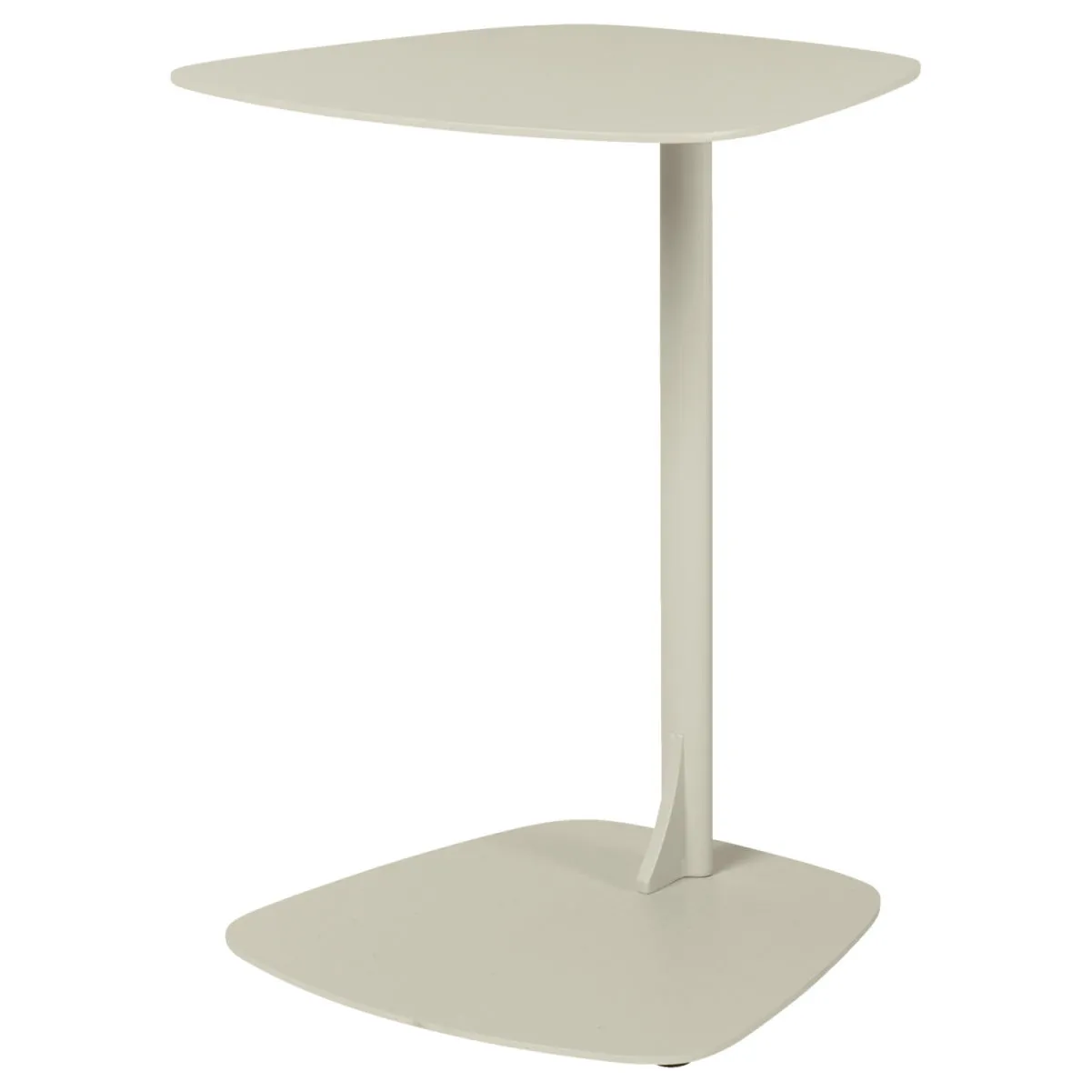 VEGA Tavolino da esterno Taro; 40x39x53 cm (LxLxH); Piano tavolo beige, struttura beige