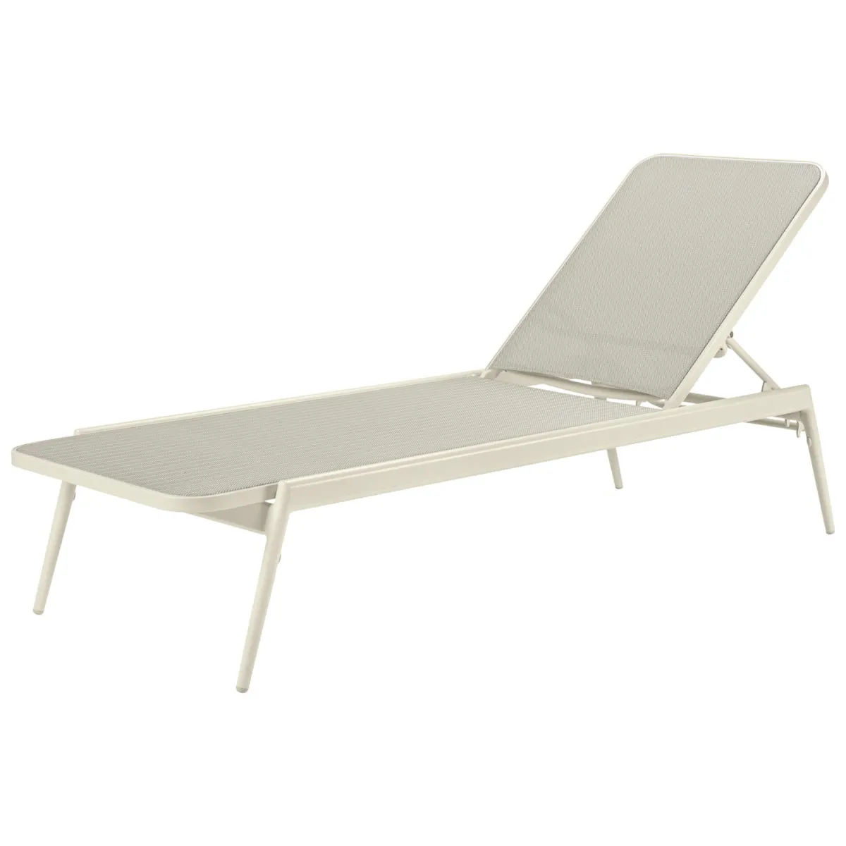 VEGA Lettino prendisole Solaro; 192x65x35 cm (LxLxH); seduta beige, struttura beige