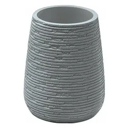 Bicchiere porta spazzolino (8,8x10,9cm) GEMINI Grigio cemento GM9808