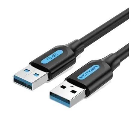 Cavo USB 3.0 Vention CONBD da USB-A a USB-A 5 Gbps 0,5 m nero
