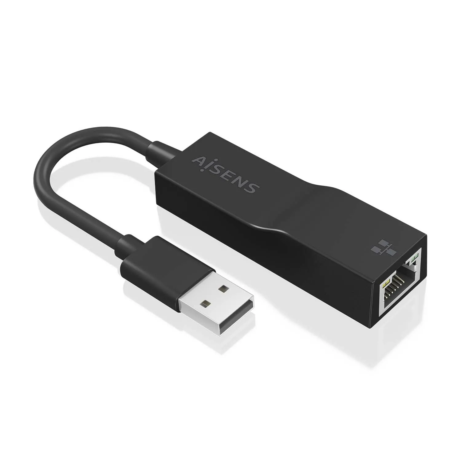 Convertitore AISENS USB 3.0 a Gigabit Ethernet 10/100/1000 Mbps 15 cm Nero PC