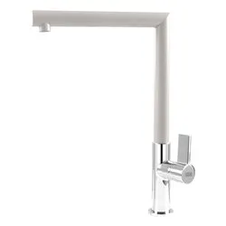 Miscelatore lavello monocomando ARES Cromo e Bianco kera MKKARE96
