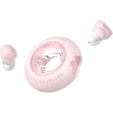 Cuffie Bluetooth wireless Vention NBRP0, durata 6 ore, rosa, con custodia di ricarica