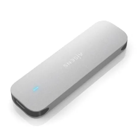 AISENS ASM2-025SL Custodia SSD esterna M.2 NVMe USB 3.2 Gen2 senza viti, argento