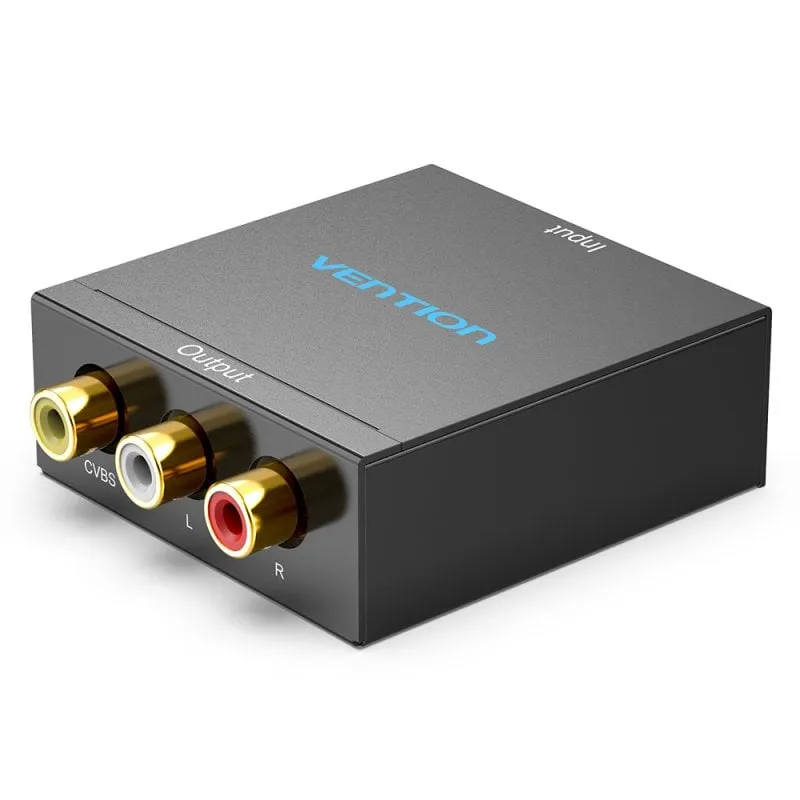 Convertitore HDMI-RCA Vention in metallo 1080p 60Hz Plug and Play Nero