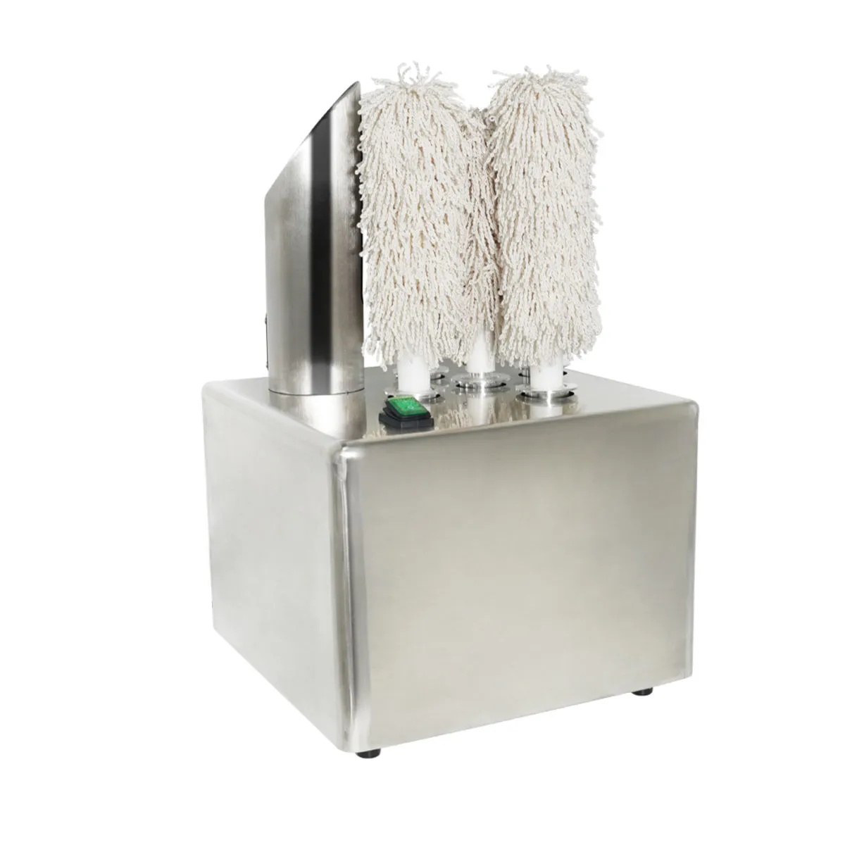 Stalgast Lucidatrice per bicchieri, 5 rulli, 1,2 kW, 230 V; 29x52x34.5 cm (LxHxP); argento