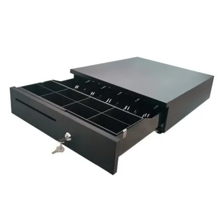 Cassetto contanti 10POS CP-405N Nero 405x420x100mm Manuale/Automatico RJ12 12V