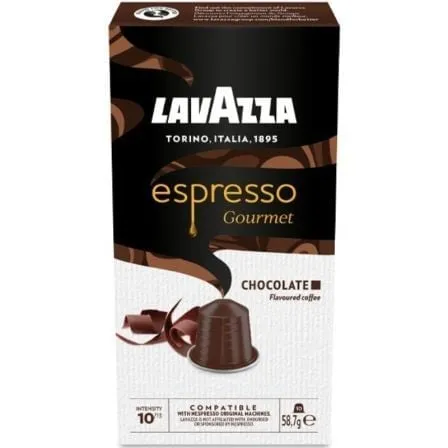Lavazza Espresso Capsule Gourmet Cioccolato Arabica Brasile Robusta Nespresso Gusto Intenso