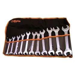 Set chiavi a forchetta 55/B12 12 pz Cromo satinato 000550162