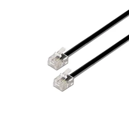 Cavo telefonico AISENS A143-0319 RJ11 6P4C a 4 fili, 2 m, nero
