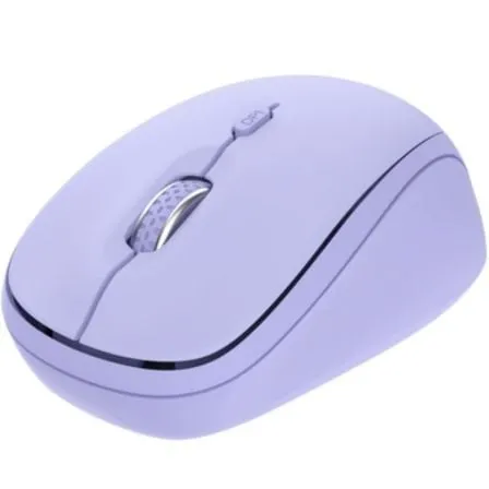 Mouse wireless multidispositivo Trust 1600 DPI compatto Silent Click viola