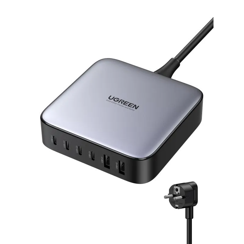 Caricabatterie da tavolo compatto ad alta potenza Ugreen Nexode 200W 2xUSB-A 4xUSB-C