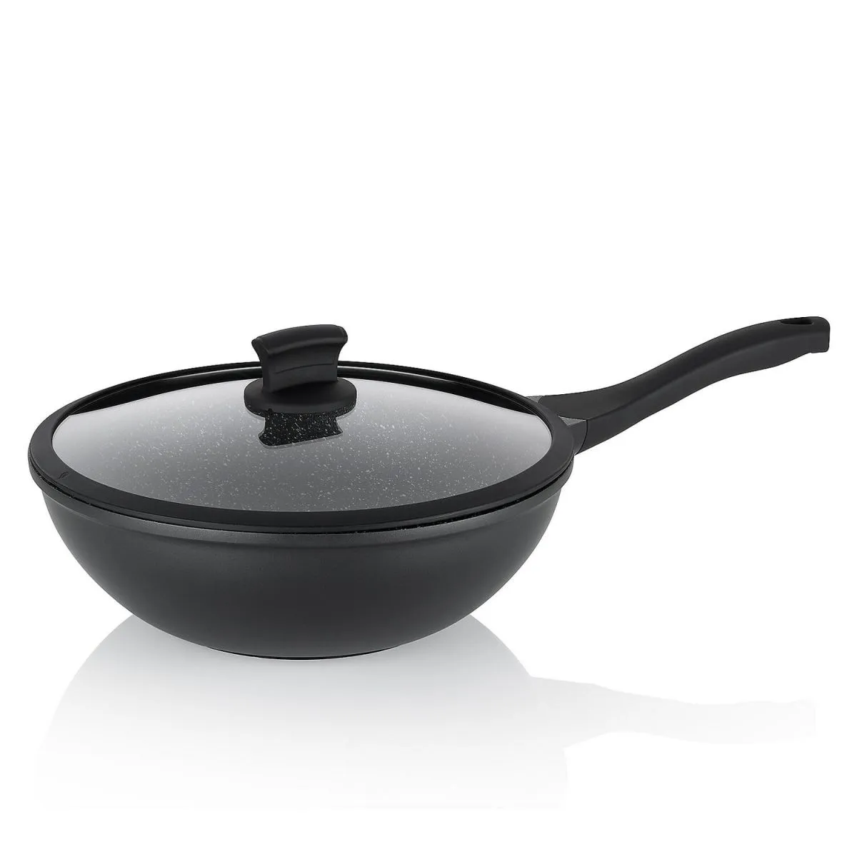 kela Wok Stella Nova in alluminio pressofuso; 5000 ml, 10 cm (H); nero; rotonda
