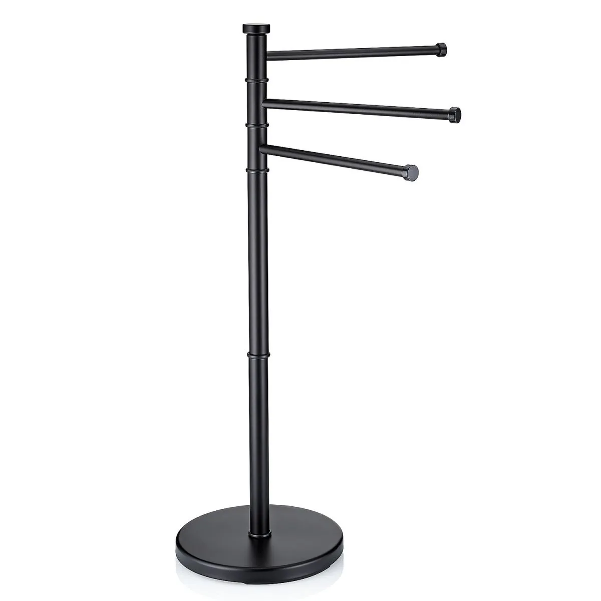 kela Portasciugamani Swing in acciaio inox; 28.5x85.5 cm (ØxH); nero