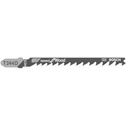 Lame seghetti alternativi tagli curvi grossolani Legno T244D 5 pz (100mm) 2608630058