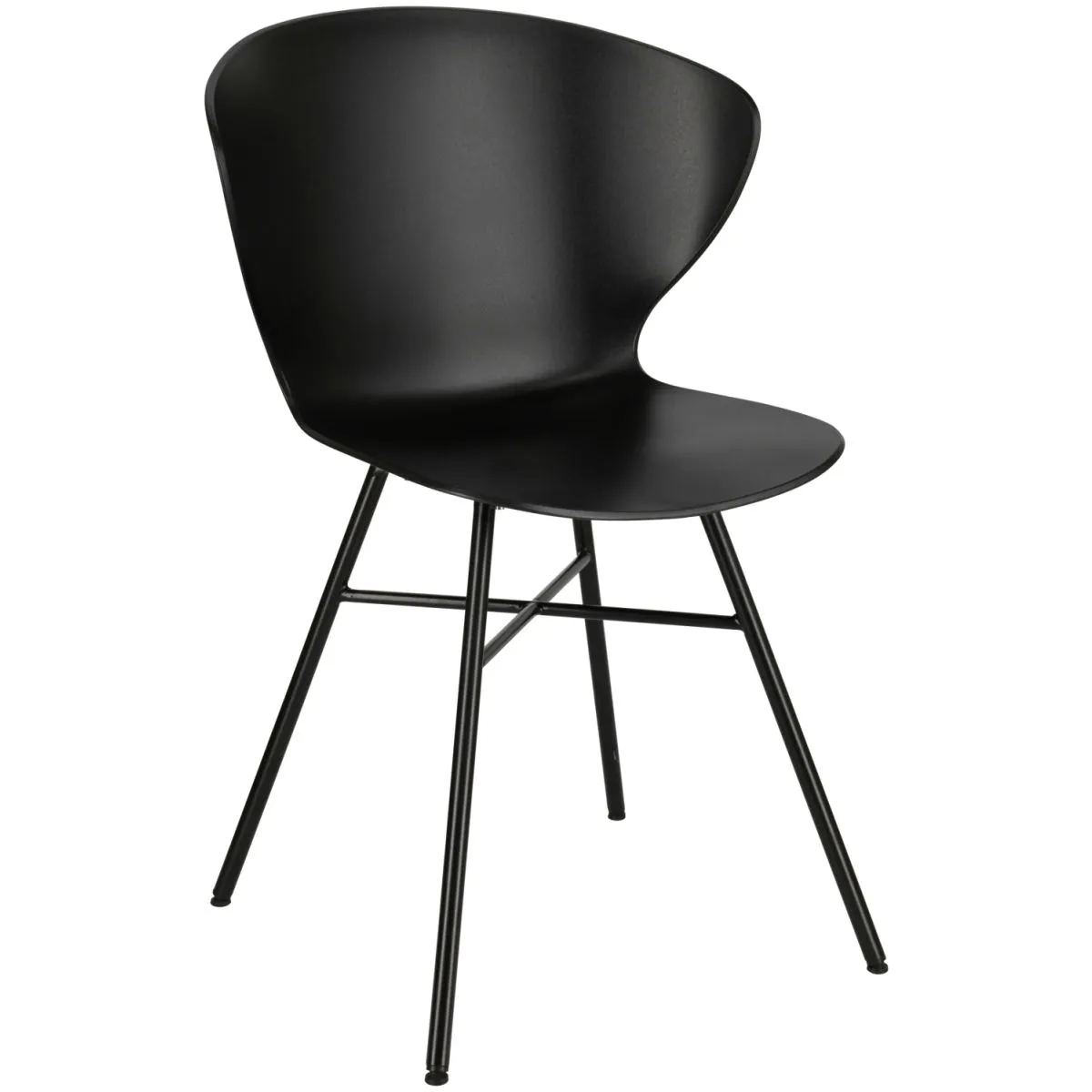 2x PULSIVA Sedia Luvo; 52x51x79.5 cm (LxPxH); nero; 2 pz. / Pacco