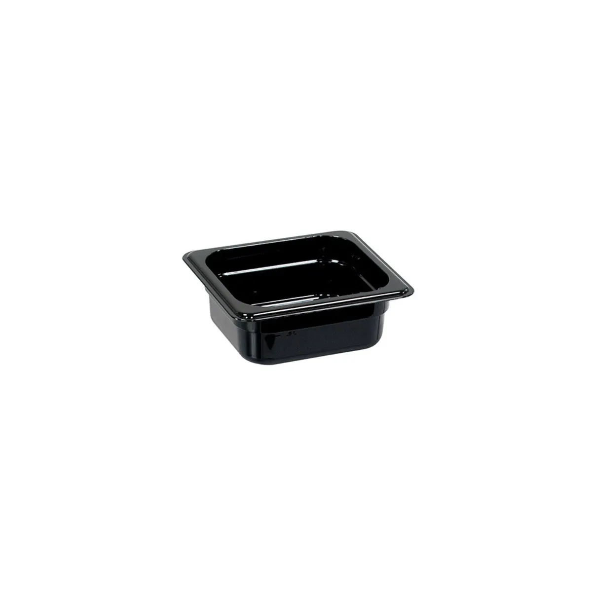 Stalgast Contenitore Gastronorm serie Buffet, gastronorm 1/6, H 65 mm; GN 1/6, 0.0016 l, 16.2x17.6 cm (LxP); nero