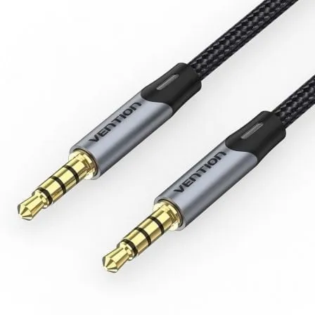Cavo stereo Vention BAQHG, jack da 3,5 mm, maschio-maschio, 1,5 m, grigio, contatti dorati