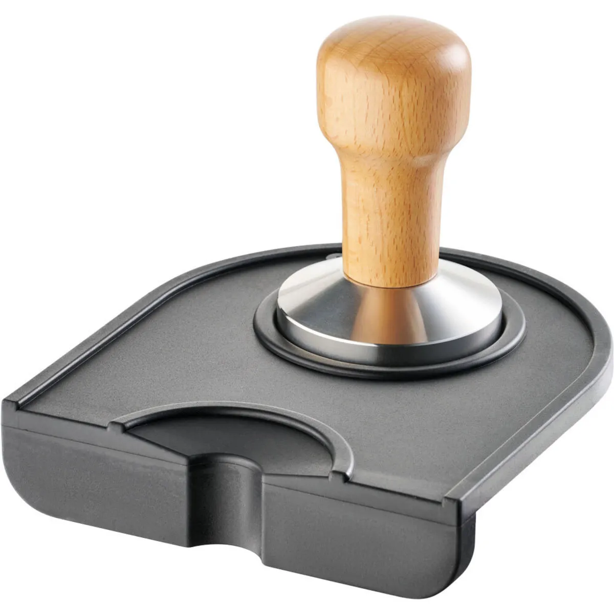 Stalgast Tappetino pressa caffè, in silicone di alta qualità, per manomissioni fino a Ø 58 mm; 3x14 cm (HxP); nero