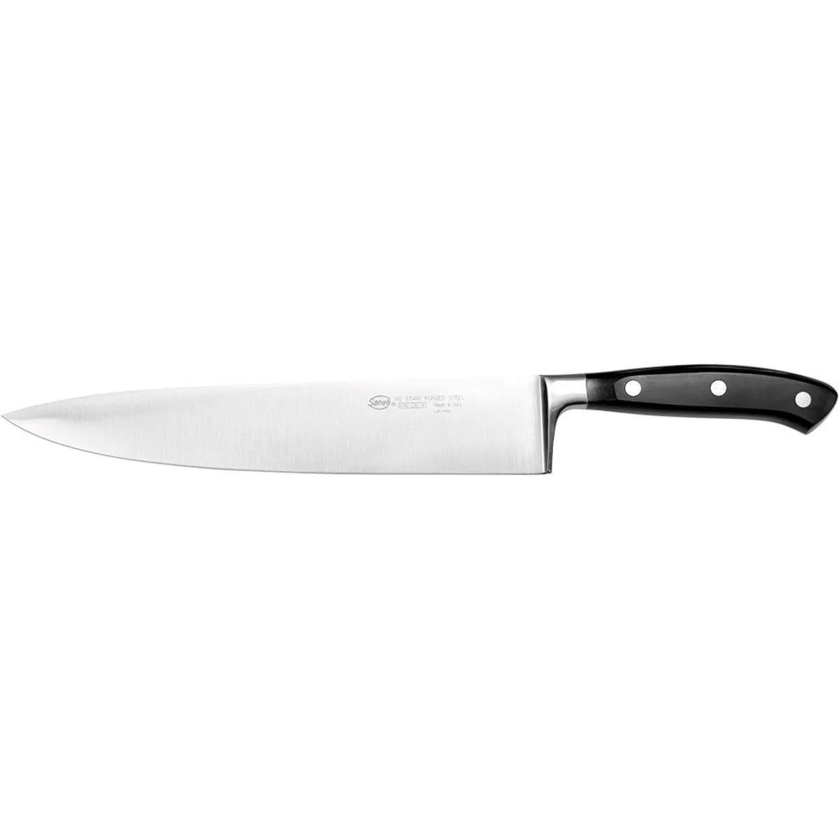 Sanelli Coltello da cucina, forgiato, Sanelli Ergoforge, lunghezza lama 200 mm; 37.5 cm (L); argento/nero