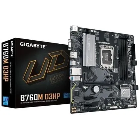 Scheda madre Gigabyte B760M D3HP Intel B760 LGA1700 Micro ATX Dual M.2 DDR5 RAID