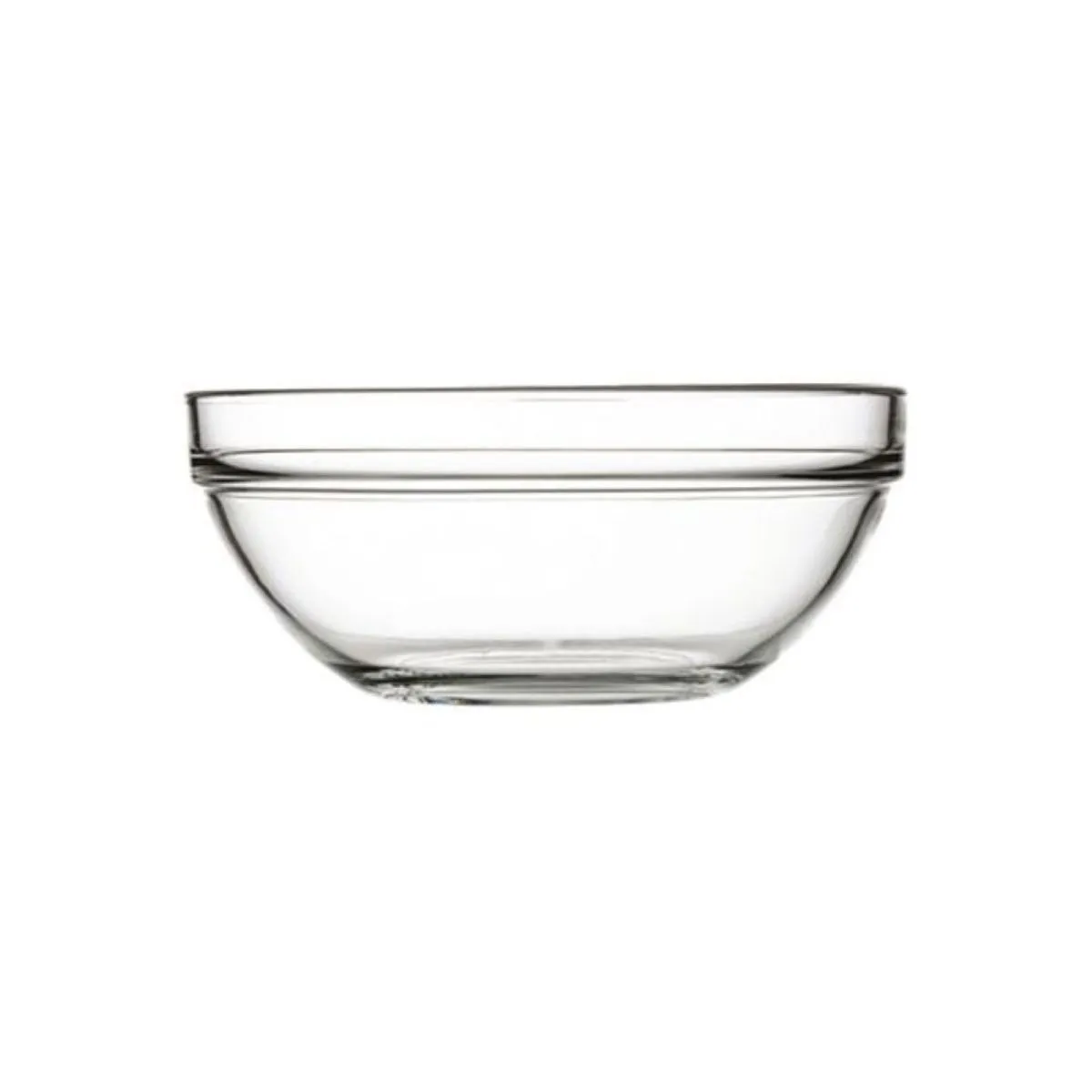 6x Pasabahçe Ciotola in vetro, Ø 200 mm, altezza 87 mm, 1,6 litri; 1600 ml, 20x8.7 cm (ØxH); trasparente; rotonda; 6 pz. / Pacco