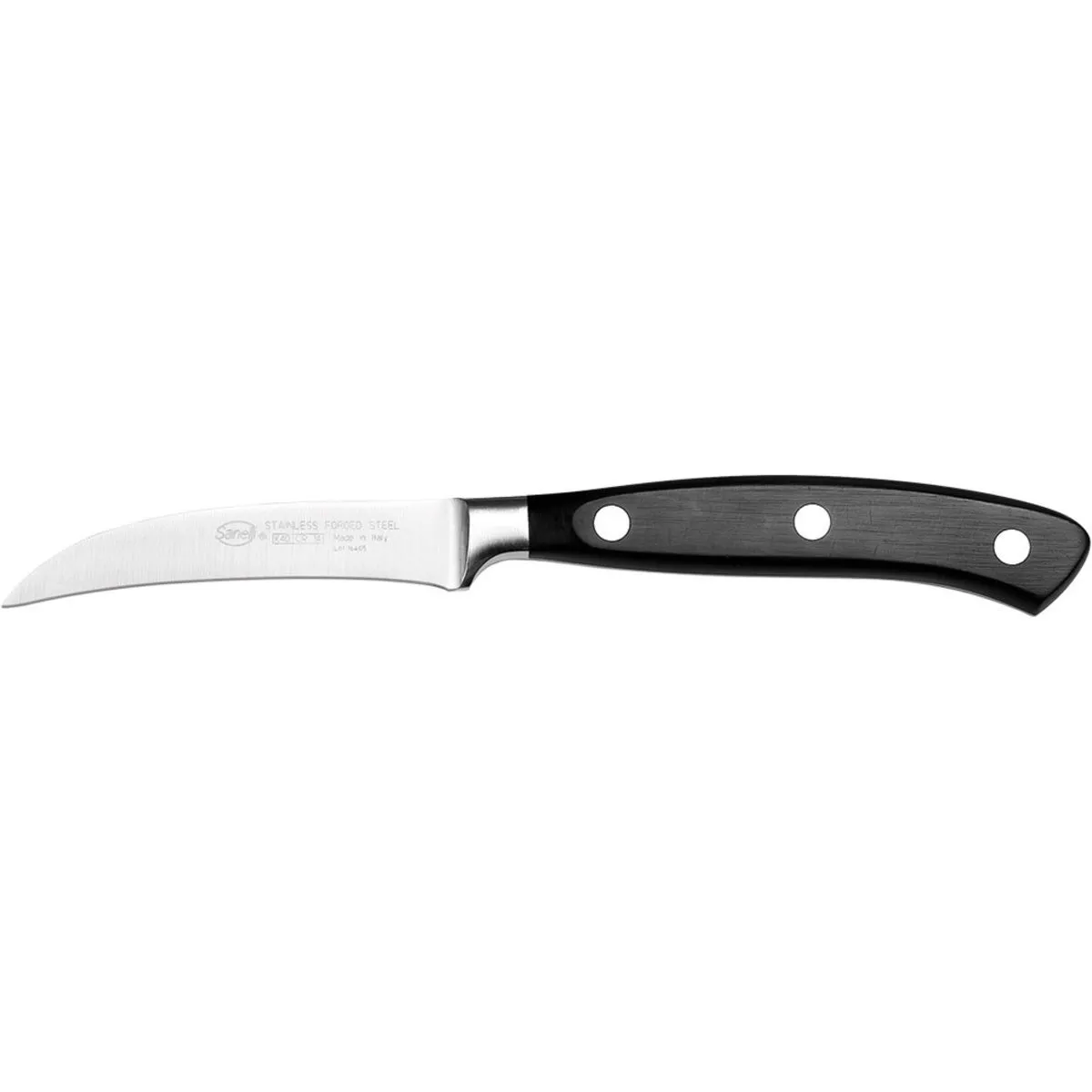 Sanelli Spelucchino forgiato, Sanelli Ergoforge, lunghezza lama 70 mm; 18.5 cm (L); argento/nero