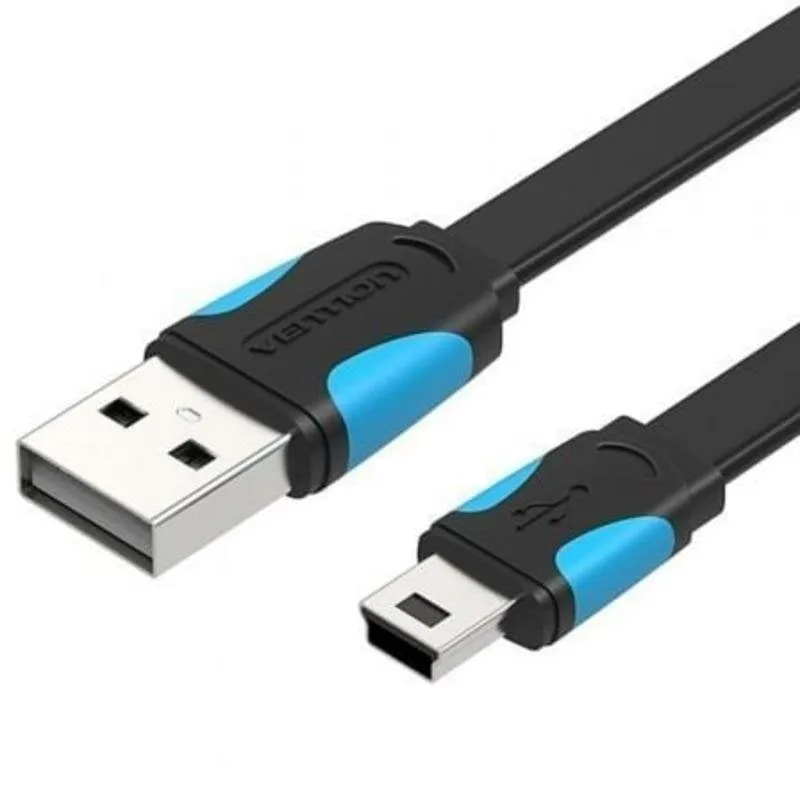 Cavo USB 2.0 Vention VAS-A14-B050 50cm Mini USB - USB Blu e Nero 480Mbps