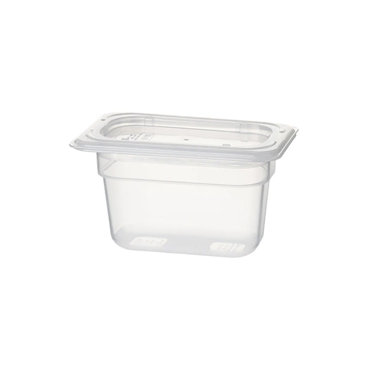 Stalgast Contenitore Gastronorm, polipropilene, gastronorm 1/9, H. 65 mm, serie Protect ; GN 1/9, 0.8 l, 17.6x10.8 cm (LxP); trasparente