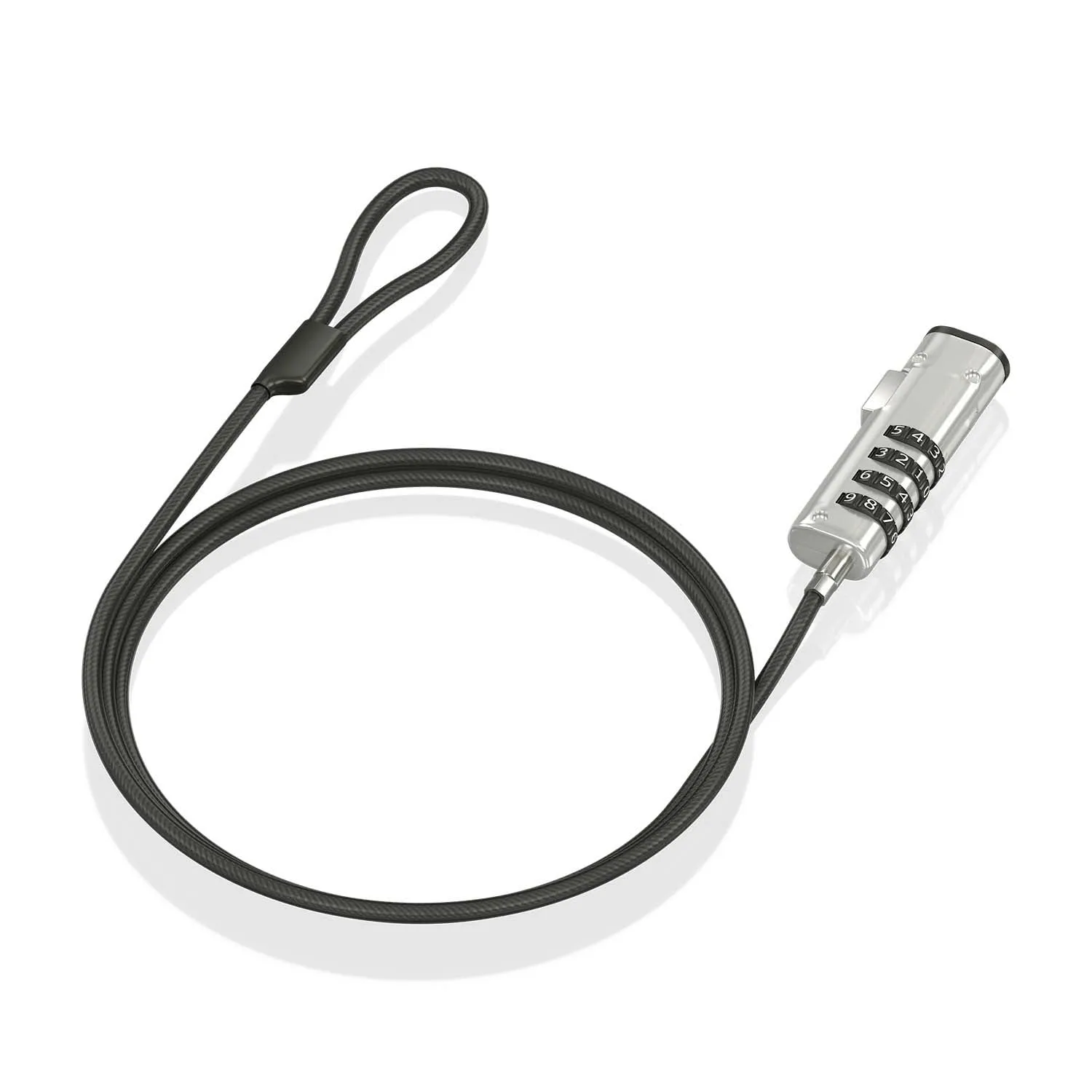 Cavo di sicurezza nano AISENS ASLK-D50N05-BK combinato 1,5 m in acciaio nero