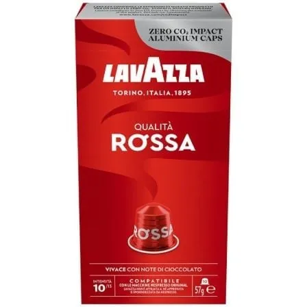 Capsule Lavazza Qualità Rossa per Nespresso 10 unità Arabica Robusta cioccolato a tostatura media