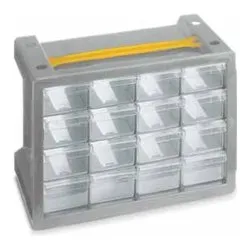 Porta minuteria cassettiera modulare Poker 16C (27,9x15x19,5cm) Grigio 1002305