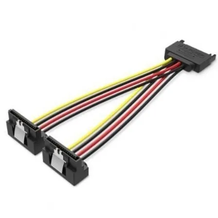 Cavo di alimentazione Vention KDBBB SATA maschio a 2x SATA femmina 0,15 m 18 AWG nero
