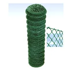 Rete maglie quadre (2x25mt) filo d. 2,7mm acciaio plastificato REPLAX T70 Verde GP05200025B