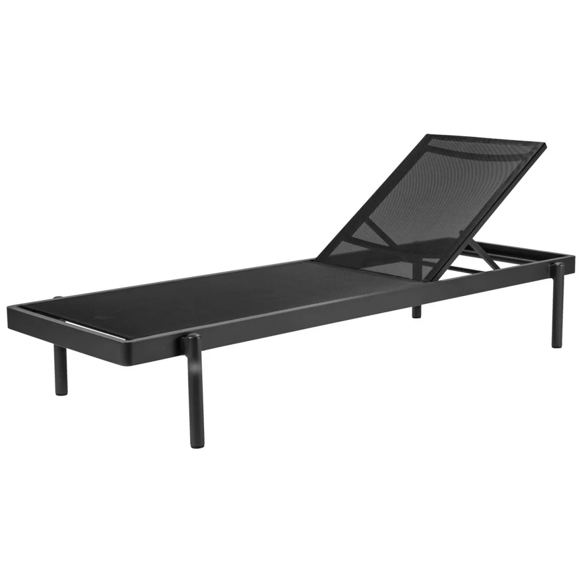 VEGA Lettino prendisole Arvos; 200x73.5x32 cm (LxLxH); seduta antracite, struttura antracite