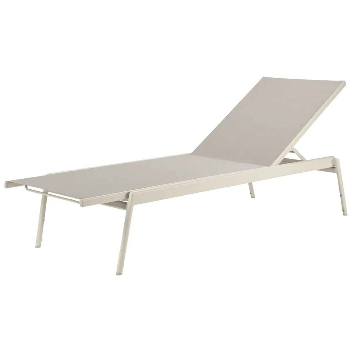 VEGA Lettino prendisole Elaris; 200x74x36 cm (LxLxH); seduta beige, struttura beige