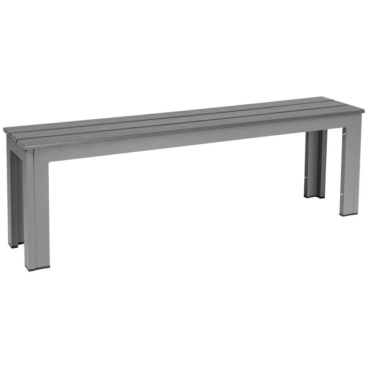 PULSIVA Panca da esterno Lamero a 3 posti; 140x28.5x43.5 cm (LxPxH); seduta antracite, struttura grigio
